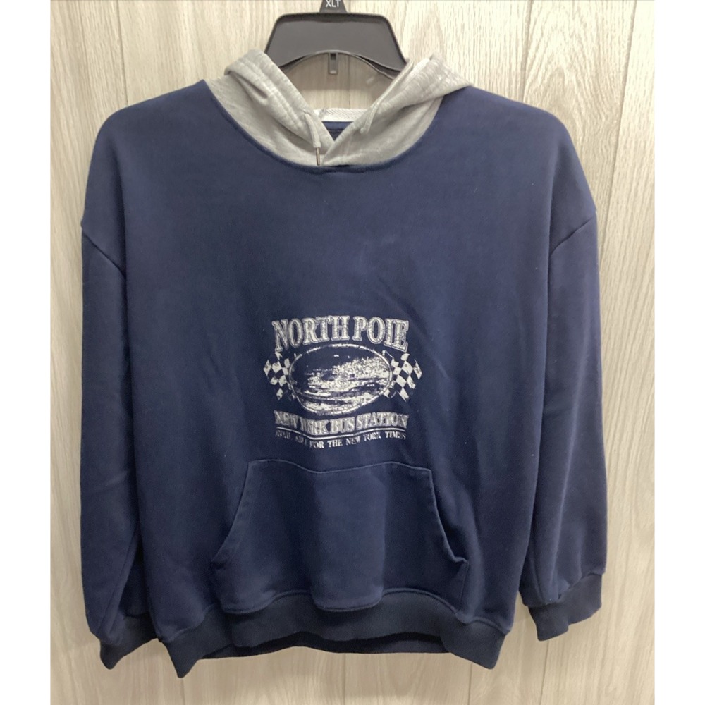 SHEIN Women's (Size 23 x 26") Long Sleeve Hooded Sweatshirt North Pole Polyester